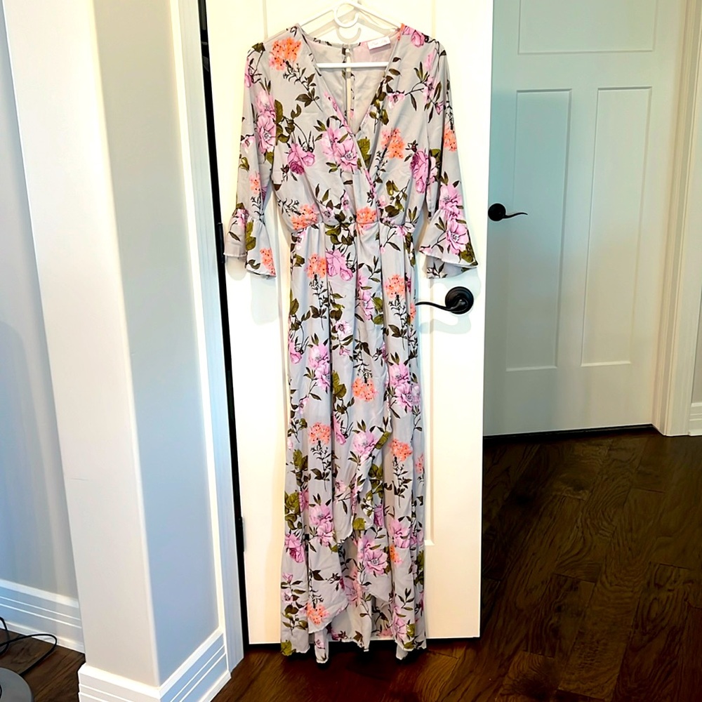 Pink Lily Floral Dress🪻🌸